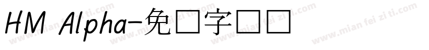 HM Alpha字体转换